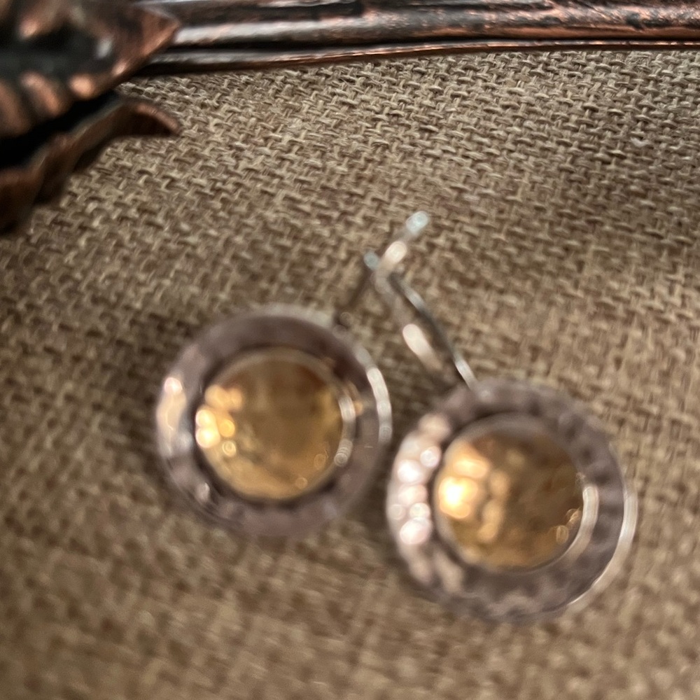 Silpada Sterling Silver Gold Plated Earrings